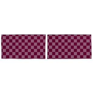 Funda De Cojín Cherry Checker Dos almohadillas de tono HAMbyWG