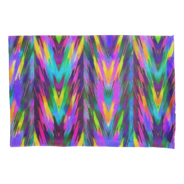 Funda De Cojín Chevron tribal brillante (Anverso)