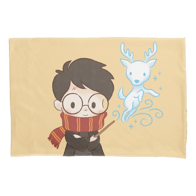Funda De Cojín Chibi HARRY POTTER™ Patrono (Anverso)