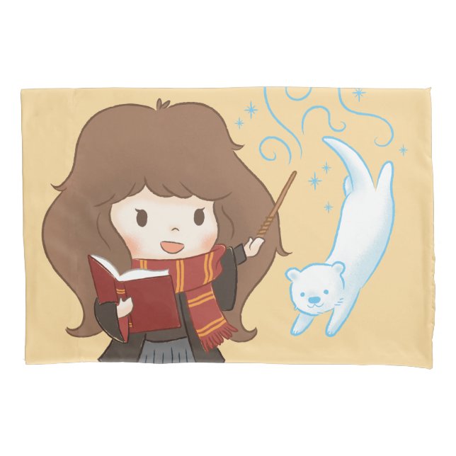 Funda De Cojín Chibi Hermione Granger Patronus (Anverso)
