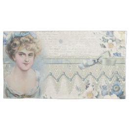 Funda De Cojín Chic de Shabby Vintage Victorian con flores