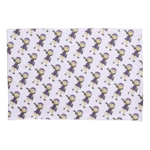 Funda De Cojín Chica de disfraces púrpura de danza de jazz recita