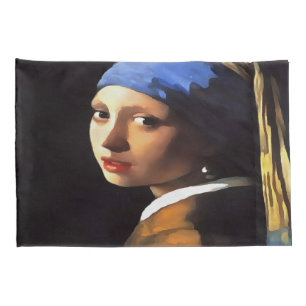 Funda De Cojín Chica de Perla tras Johannes Vermeer