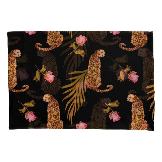 Funda De Cojín Chitas románticas: acuarela sin costuras. (Anverso)