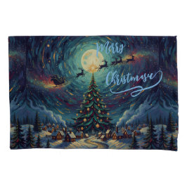 Funda De Cojín Christmas Pillowcase Standard 20x30 Starry Night