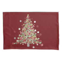 Funda De Cojín Christmas Polka Dot Tree Holiday