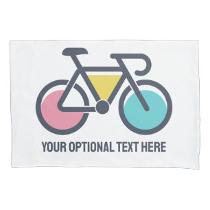 Funda De Cojín Ciclismo de texto personalizado