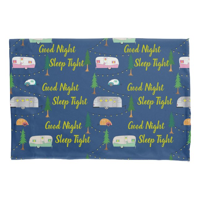 Funda De Cojín Cincuenta y cincuenta campistas retro infantil (Anverso)