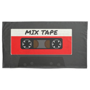 Funda De Cojín Cinta de mezcla roja - Regalo inspirado en retro d
