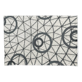 Funda De Cojín Círculos abstractos de blanco y negro