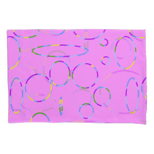 Funda De Cojín Círculos bucles rosados