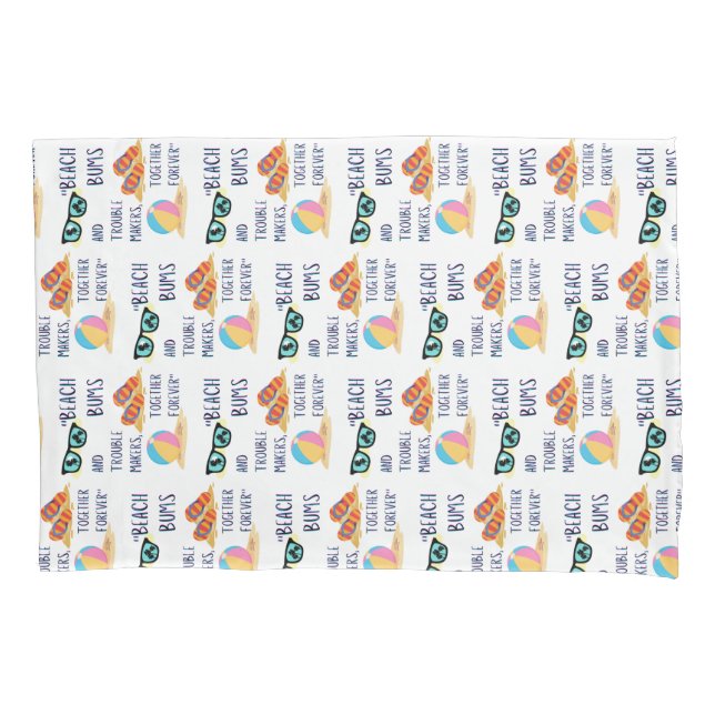 Funda De Cojín cita del día de la playa (Anverso)