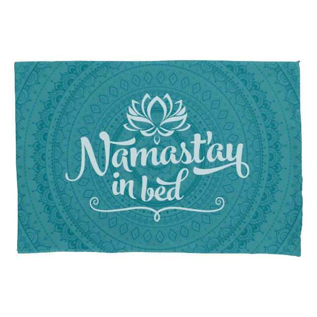 Funda De Cojín Cita divertida de la mandala de Namaste (Anverso)