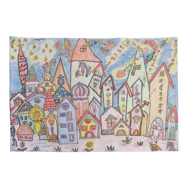 Funda De Cojín ciudad cirílica serbia (Reverso-derecho)