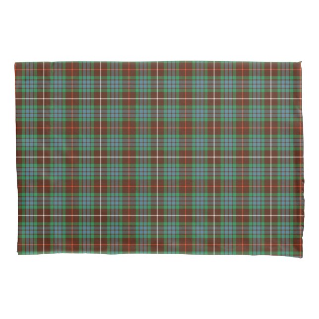 Funda De Cojín Clan Fraser Green, Brown and Blue Hunting Tartán (Anverso)