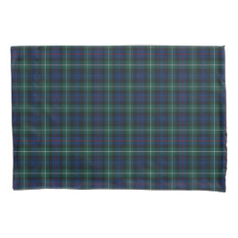Funda De Cojín Clan Mackenzie Blue y Green Scottish Plaid