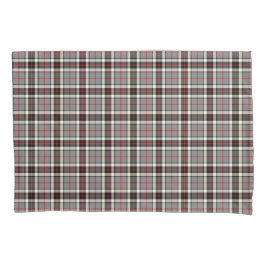 Funda De Cojín Clan Thompson Gray y Red Scottish Tartán