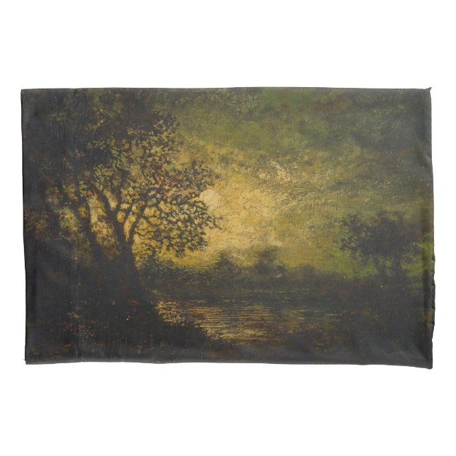 Funda De Cojín Claro de luna (por Ralph Albert Blakelock) (Anverso-izquierdo)