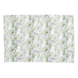Funda De Cojín Clásico bohemio blanco floral cómodo