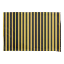 Clásico Moderno Rayado Negro y Dorado Metálico