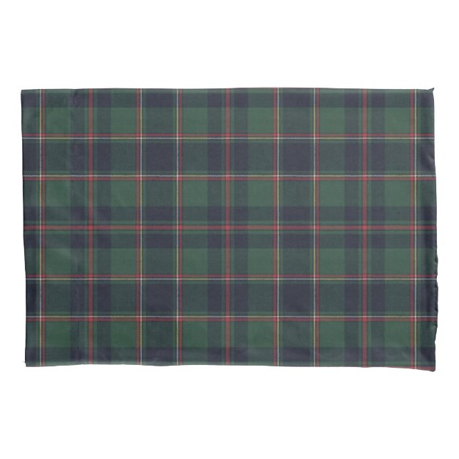 Funda De Cojín Classic Dark Blue Red Green Plaid Pattern (Anverso)