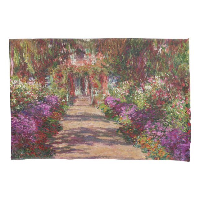 Funda De Cojín Claude Monet | A Pathway in Monet's Garden (Anverso)