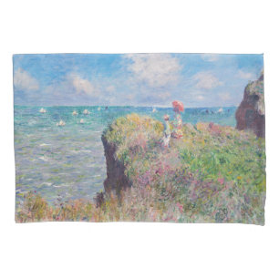 Funda De Cojín Claude Monet - Camino acantilado en Pourville