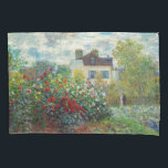 Funda De Cojín Claude Monet - El jardín del artista en Argentina<br><div class="desc">El Jardín del Artista en Argenteuil / A Corner of the Garden with Dahlias - Claude Monet,  Oil on Canvas,  1873</div>