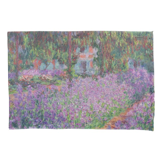 Funda De Cojín Claude Monet | El jardín del artista en Giverny (Anverso)