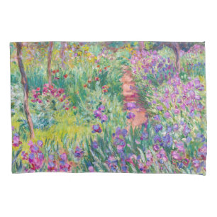 Funda De Cojín Claude Monet - El jardín del Iris en Giverny