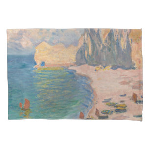 Funda De Cojín Claude Monet - Etretat: playa y Falaise d'Amonet