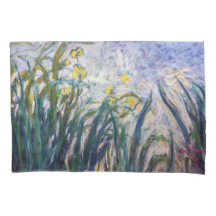 Funda De Cojín Claude Monet - Irlandeses amarillos y morados