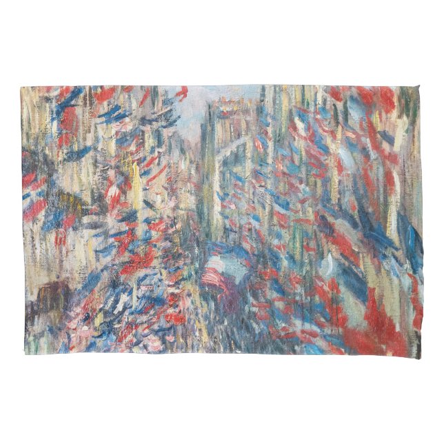 Funda De Cojín Claude Monet - La Rue Montorgueil - París (Anverso)