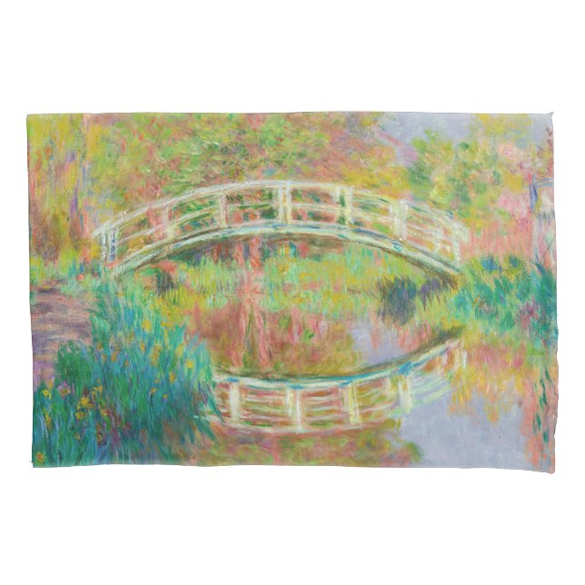 Funda De Cojín Claude Monet - Puente de futbol japonés, Giverny (Anverso)