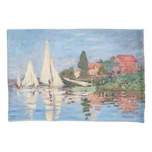 Funda De Cojín Claude Monet - Regattas en Argenteuil