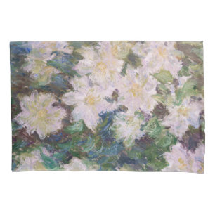 Funda De Cojín Claude Monet - White Clematis