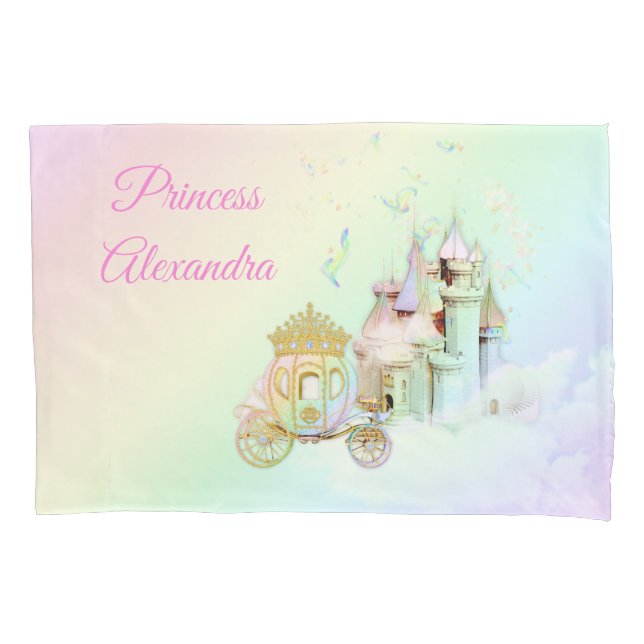 Funda De Cojín Coche del Castillo de la Princesa del Arcoíris Mág (Anverso)
