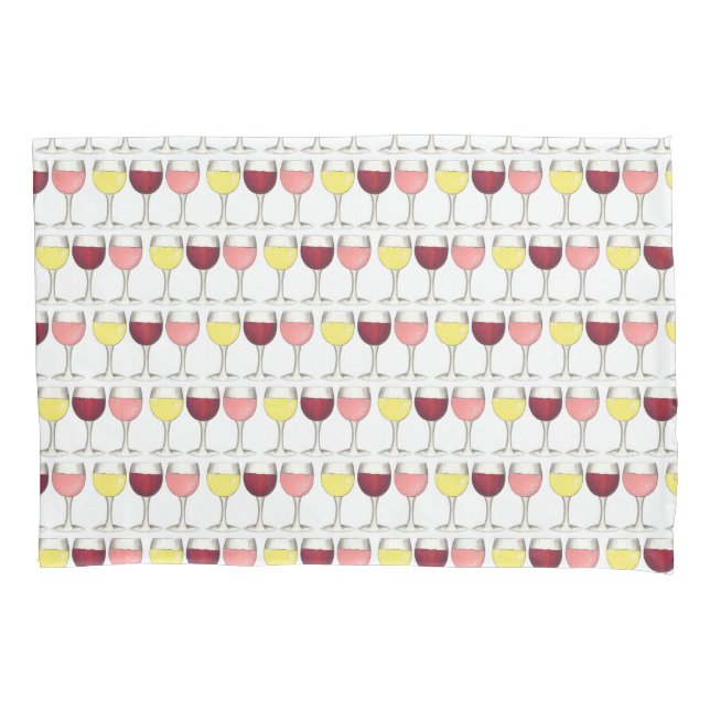 Funda De Cojín Cocktails de invierno rojos blancos Rosé Wine Glas (Anverso)