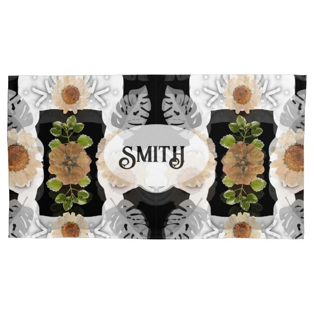 Funda De Cojín Cojín Decorativo modern abstract floral art (Anverso)