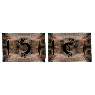 Funda De Cojín Colección de mosaicos del desierto del suroeste d