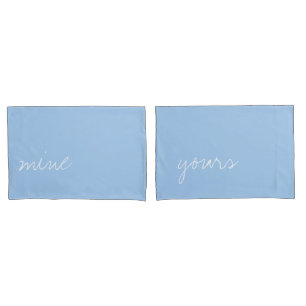 Funda De Cojín Color azul del bebé personalizado