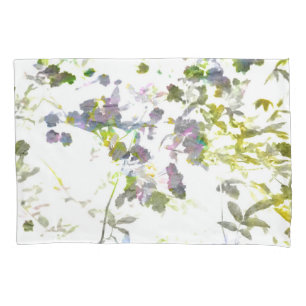 Funda De Cojín Color del agua estilo romántico flor diseño flor
