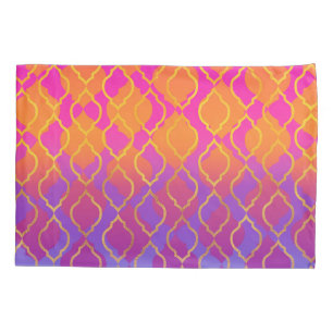 Funda De Cojín Colores brillantes Tema árabe marroquí Glam indio