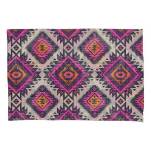 Funda De Cojín Colores retro, diseño tribal navajo.