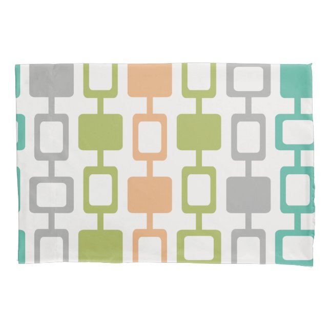 Funda De Cojín Columnas cuadradas modernas de medio siglo (Anverso)