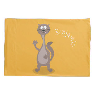Funda De Cojín Comida divertida tejiendo ilustracion personalizad