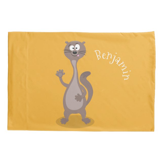Funda De Cojín Comida divertida tejiendo ilustracion personalizad (Reverso)