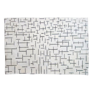 Funda De Cojín Composición Nº 10, muelle y océano Mondriaan