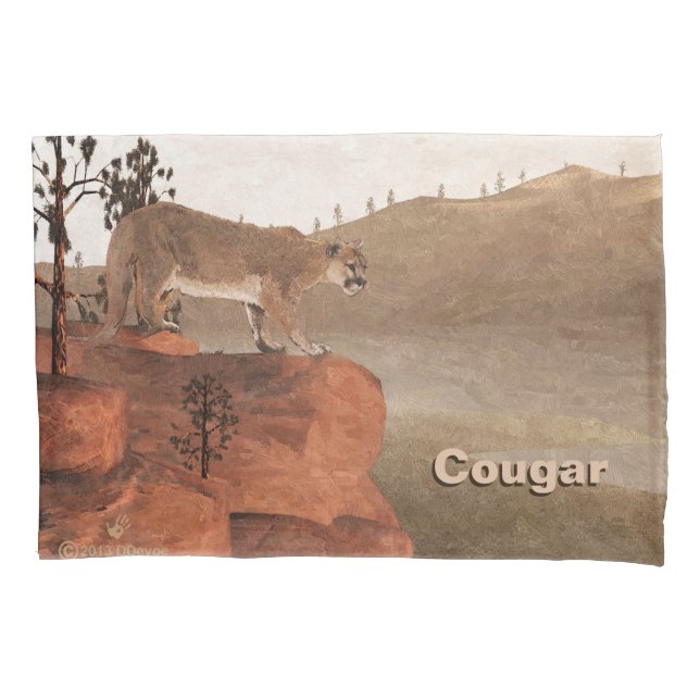 Funda De Cojín Concentración - Cougar (Anverso)