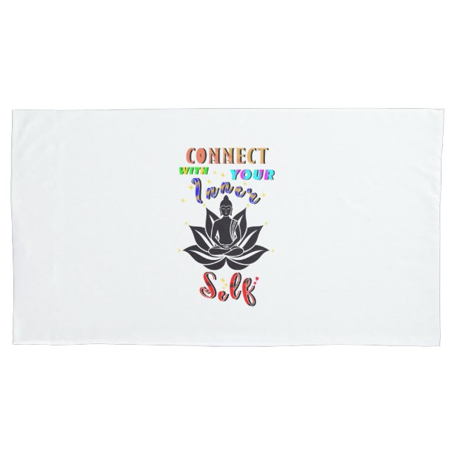 Funda De Cojín Conéctate con tu propio interno (Anverso-izquierdo)